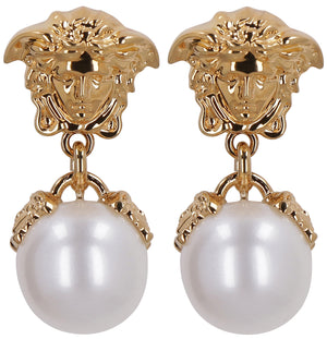 Medusa-head pearl-drop earrings-1